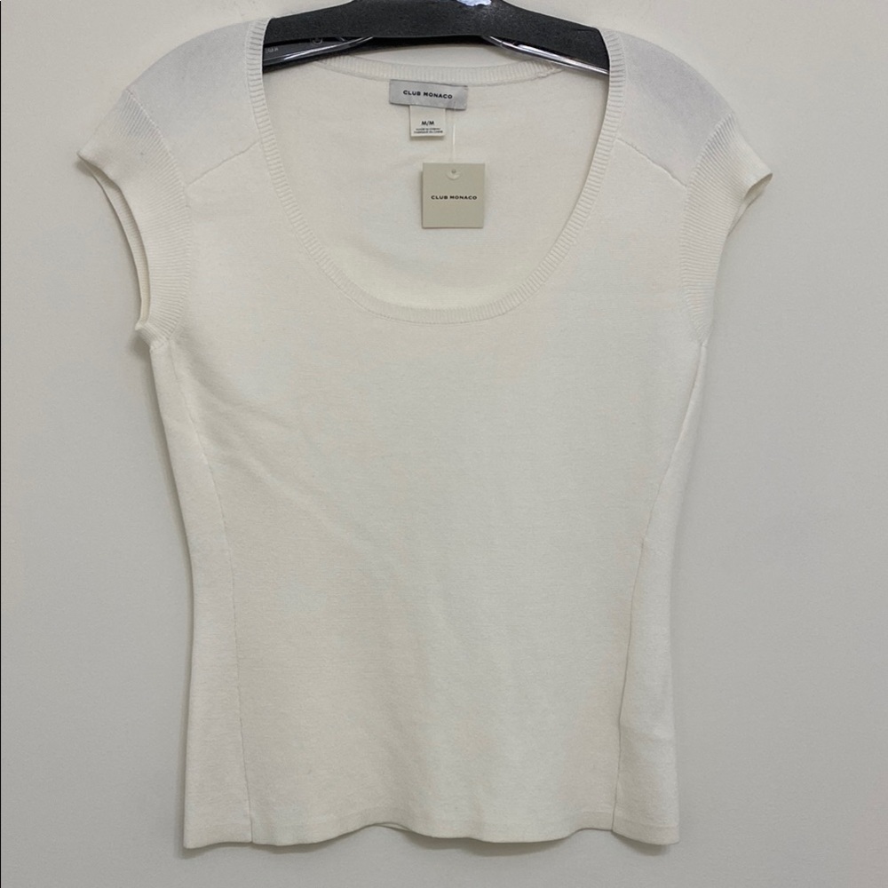 Club Monaco Ludvig Chandails Cream Sweater Top Size M